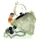 Apophyllite Gemstone Crystal Chakra Pendulum